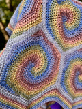 Spiral Hexagon Blanket Crochet Pattern