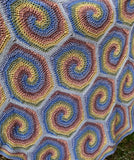 Spiral Hexagon Blanket Crochet Pattern