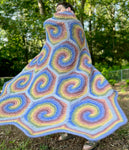 Spiral Hexagon Blanket Crochet Pattern