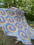 Spiral Hexagon Blanket Crochet Pattern