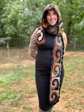 Spiral Hooded Scarf Pattern