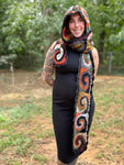 Earthy Spiral Hooded Scarf