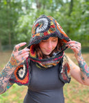 Spiral Hooded Scarf Pattern