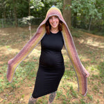 Sunset Rainbow Pixie Hooded Scarf