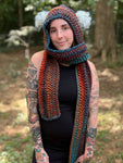 Marbled Pixie Hooded Scarf