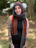 Marbled Pixie Hooded Scarf