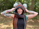 Marbled Pixie Hooded Scarf