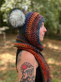 Pixie Hooded Scarf - Crochet Pattern