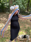 Rainbow Pixie Hooded Scarf