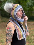 Rainbow Pixie Hooded Scarf