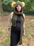 Earthy Pixie Hooded Scarf