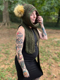 Earthy Pixie Hooded Scarf