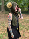 Pixie Hooded Scarf - Crochet Pattern