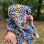 Pixie Hooded Scarf - Crochet Pattern