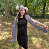 Rainbow Pixie Hooded Scarf