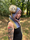 Rainbow Pixie Hooded Scarf