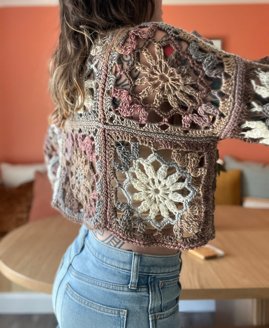 Blossom Breeze Cropped Sweater Crochet Pattern