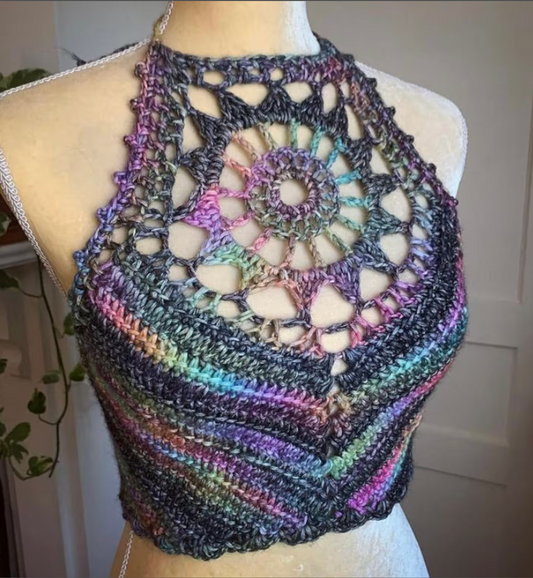 Sunburst Crop Top - Crochet Pattern