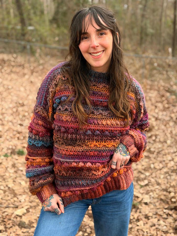 Crochet Sweater Pattern // Fable Pullover // 10 sizes XXS-5X