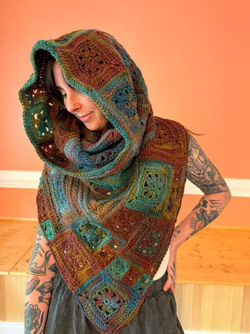 Crazy Daisy Cowl // Unique Patchwork Bandana