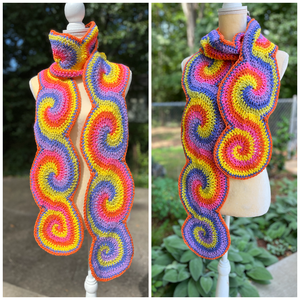 Spiral Scarf – Of Mars Crochet