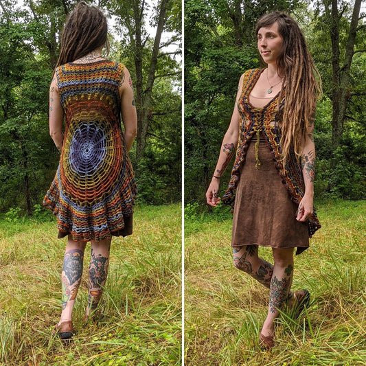 Sierra Mandala Vest Crochet Pattern