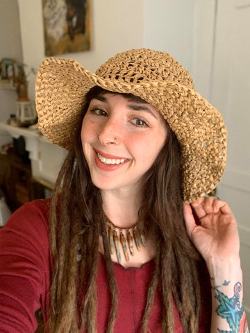 Dixie Raffia Sunhat - Crochet Pattern