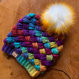 Harlequin Puff Stitch Beanie Crochet Pattern
