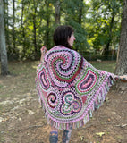 Sale! Kawaii Freeform Crochet Shawl
