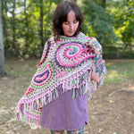 Sale! Kawaii Freeform Crochet Shawl