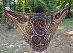 Fall Freeform Crochet Shawl