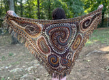 Fall Freeform Crochet Shawl