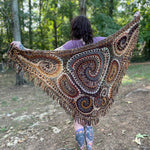Fall Freeform Crochet Shawl