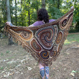 Fall Freeform Crochet Shawl