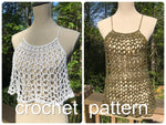 Cascade Crop Top & Dress - Crochet Pattern