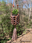 5 Hanging Planters with Tassels - Crochet Pattern