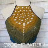Sacred Flower Crop Top - Crochet Pattern