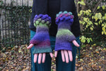 Bobbly Fingerless Gloves - Crochet Pattern