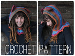 Grateful Dead Dancing Bear Hood - Crochet Pattern