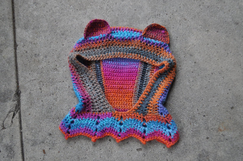 Crochet Dancing Bear Hood