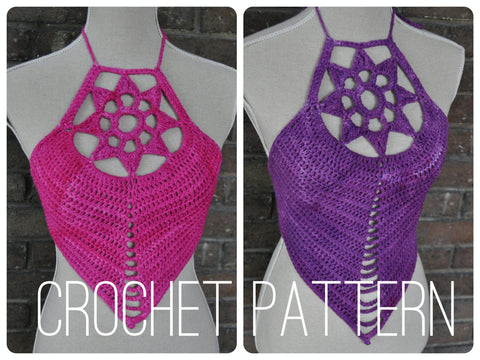 Lotus Crop Top - Crochet Pattern
